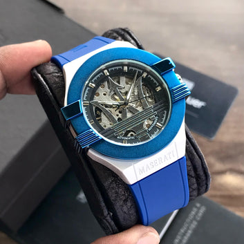 Maseratii blue skeleton automatic