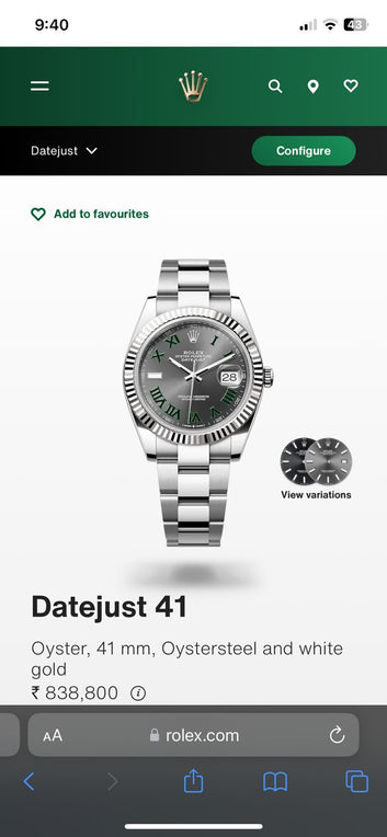 Rolex oyster perpetual 2021(quartz)