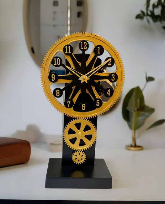 Unique Table Clock Decorative timepiece for home,office,with vintage style and artistic