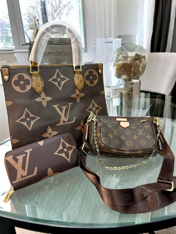 LO.UIS VUIT.TON 3 IN 1 COMBO
LV HANDBAG , SLING AND WALLET