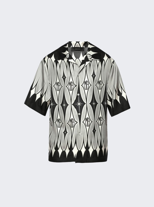 AM.IRI Arygle Printed Short Sleeve Shirt