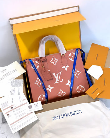 LO.UIS VUITT.ON ON THE GO HANDBAGS