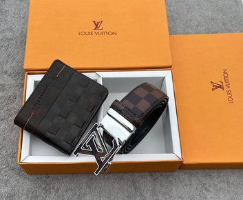 L.ouis Vuit.ton belt + wallet