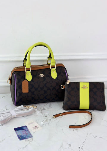 Coa.ch rowan satchel signature bag