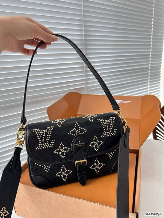 LO.UIS VUI.TTON DIANE STUDDED EDITION SHOULDER BAG CUM CROSSBODY